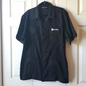 Bacardi mens pintuck dress shirt, nwot, xl
